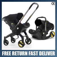 Baby 3 in 1 Stroller with Car Seat Stroller for Lightweight Travel System for Newborn Portable Pushchair Doona Car Seat Stroller