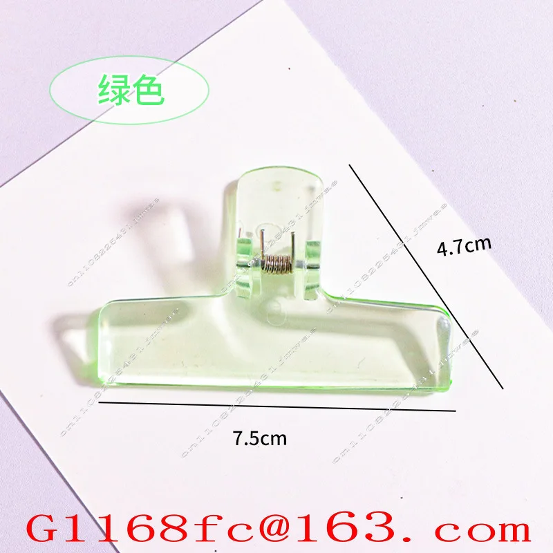 Transparent Jelly Ins Small Clip Acrylic Test Paper Long Tail  Bill Information Sorting  Office Crystal