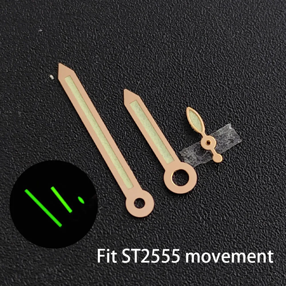 Watch ST2533/ST2557/ST2555/6497 hands green luminous, suitable for ST2557/ST2555/ST2533/6497 movement pointer accessories