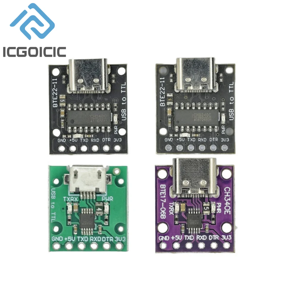 CH340N SOP8 USB to TTL Module Pro Mini Downloader Replaces CH340G CH340E CH340C CH9340 For Arduino ESP32