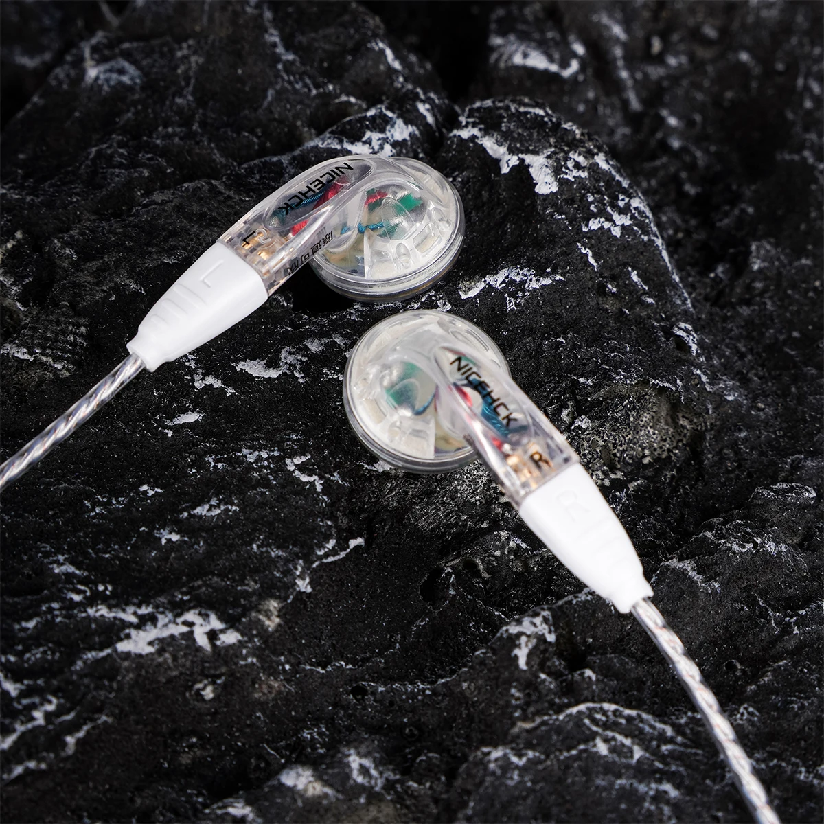 NiceHCK original Kexin third generation sauce replaceable wire flat head plug wired HIFI quality leather storage bag