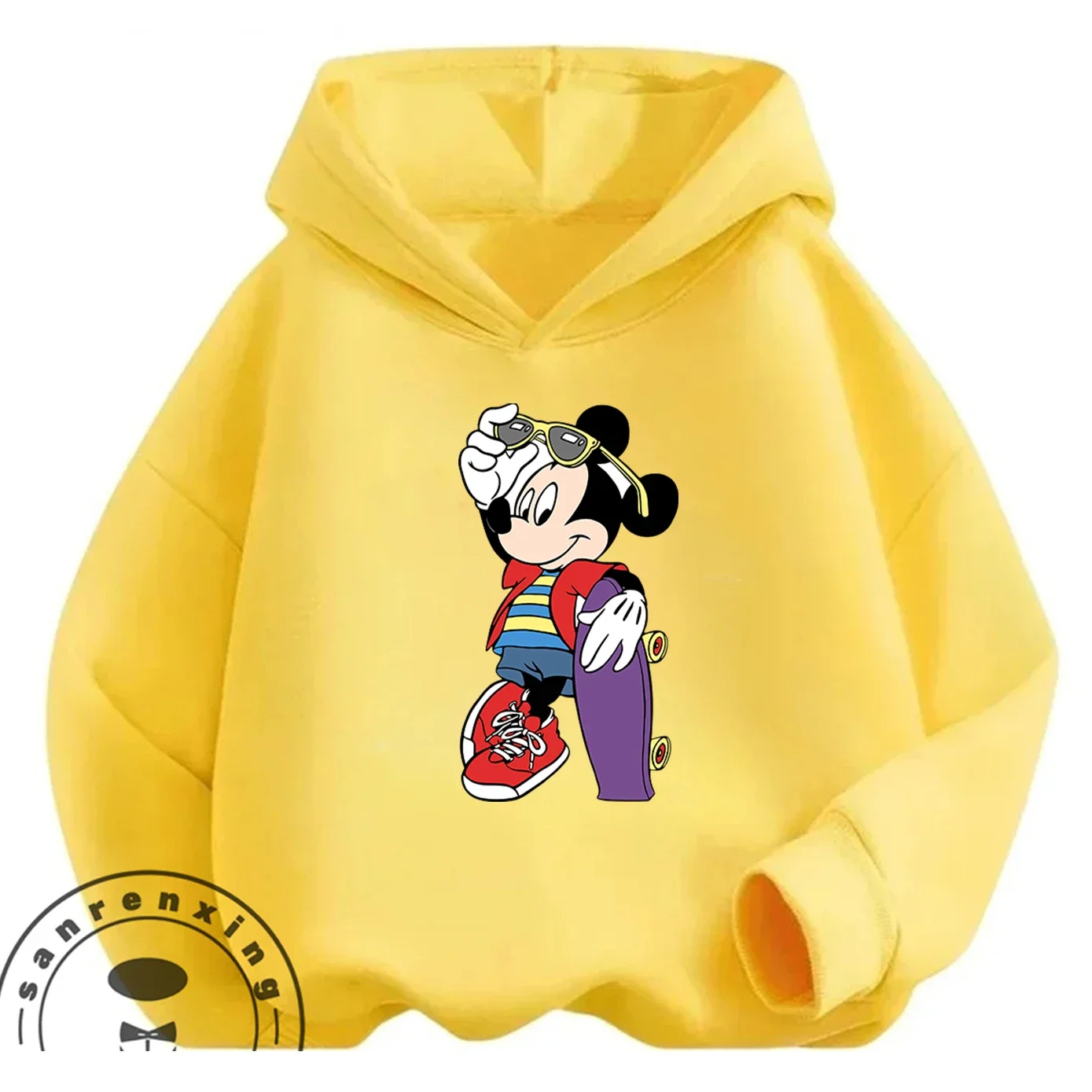 

Kids Cartoon Fashion Hoodie Mickey Mouse Casual Cute Print Sweatshirt For Boys Girls