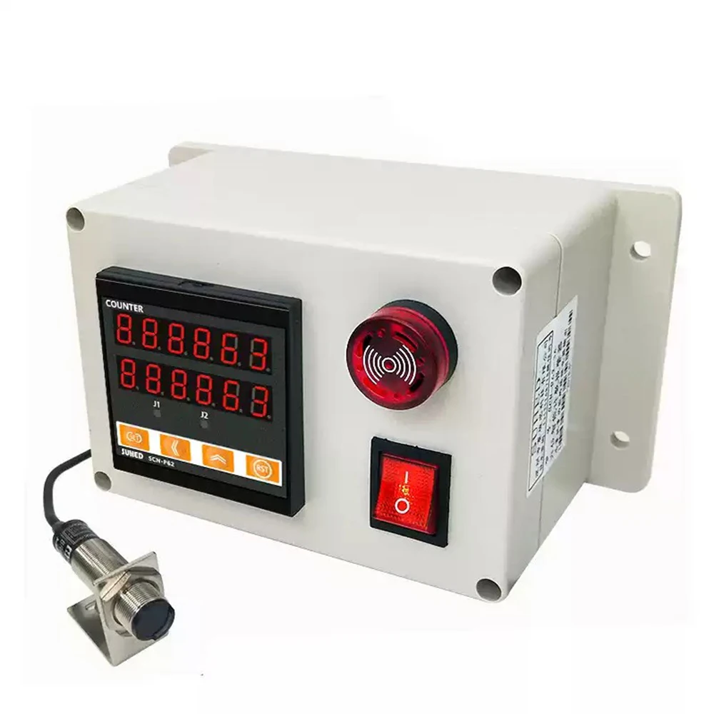 

Infrared Automatic Sensing Counter Electronic Digital Display Point Counter, Assembly Line with Alarm