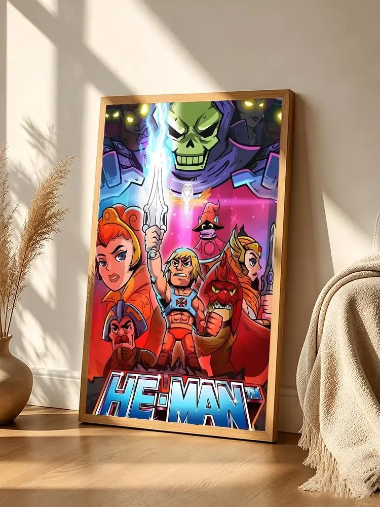 H-He-M-Man Poster, Wandaufkleber, Vintage-Stil, nordische Ästhetik, Dekor für Schlafzimmer, Wohnzimmer, Heimdekoration, Kunstdruck