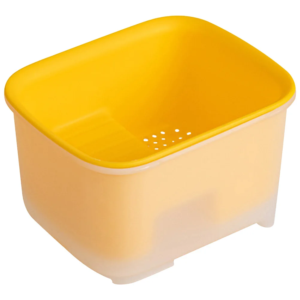 

Kitchen Sink Drain Basket Multifunction Vegetable Washing Draining Basket For Food Waste Storage Smooth Edge Plastic