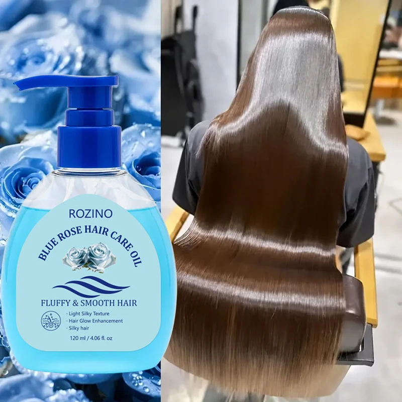 Blue Rose Biotin Collagen Hair Care Oil, Moisturizing and Nourishing, Keeps Hair Hydrated and Smooth, Eliminating Dryness, Tangles, and Rough Texture Suitable for All Hair Types