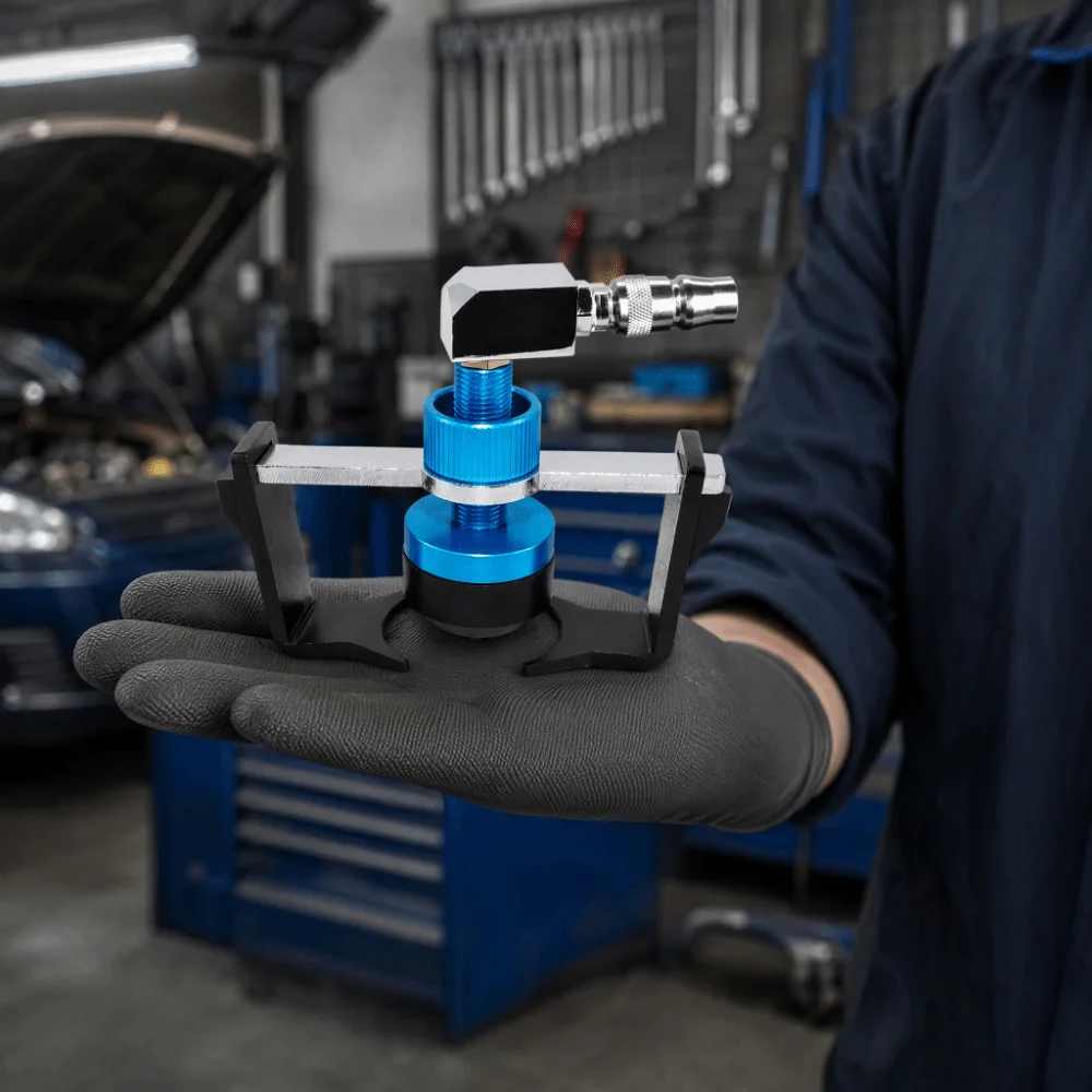 Universal Brake Fluid Bleeder Pneumatic Adjustable Connector Brake Clutch Bleeding System Multiple Connectors
