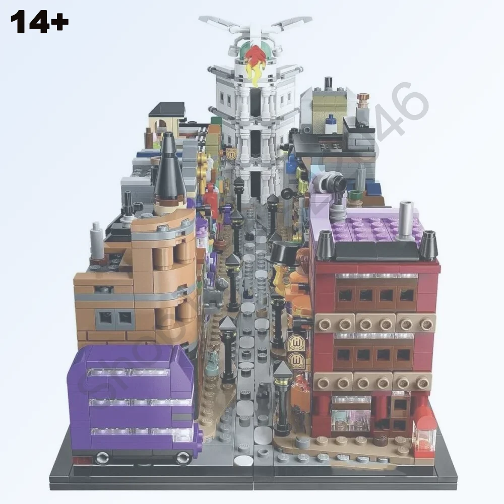 

In Stock Alley Shop Building Blocks Street View Architecture 2750pcs Bricks For Halloween Christmas Birthday Gifts
