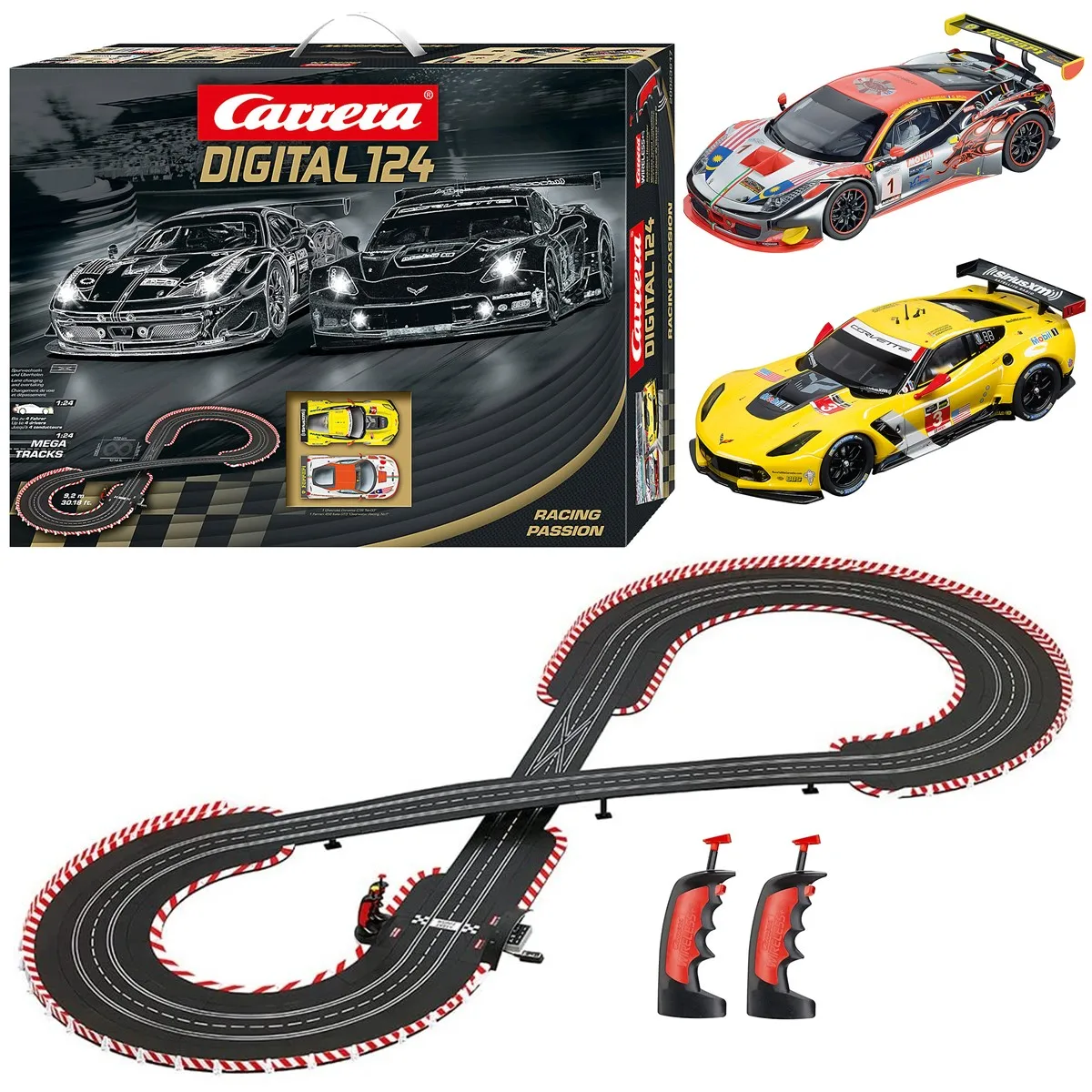 カレラスロットカーDigital124セット、レーシングパッション23617