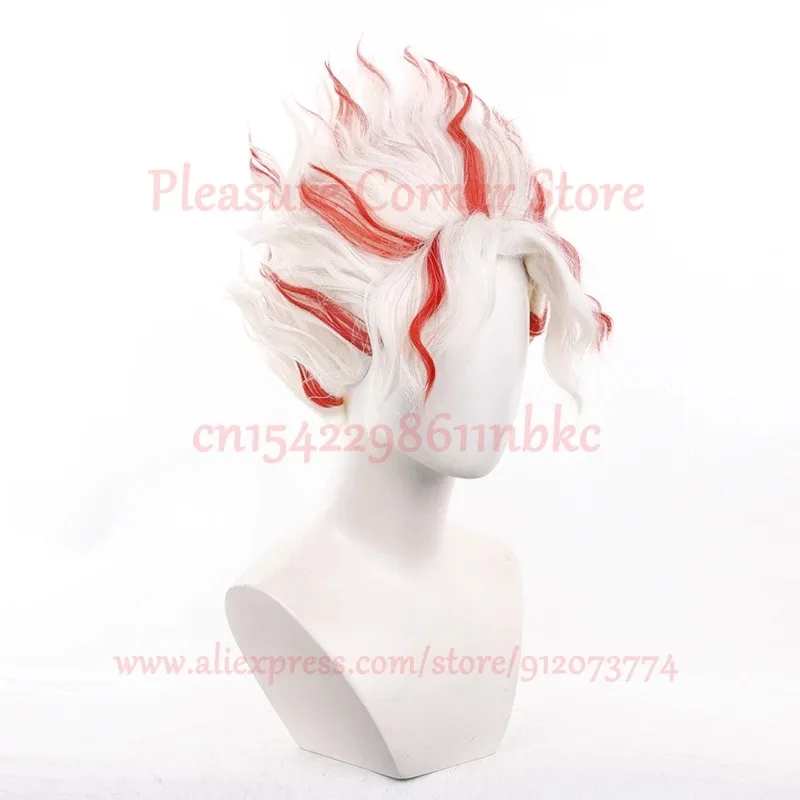 Candy 2025Okarun Occult Kun Cospaly Wig Anime Dandadan Glasses Okarun Ken Takakura Cosplay White Red Short Heat Resistant Cospla