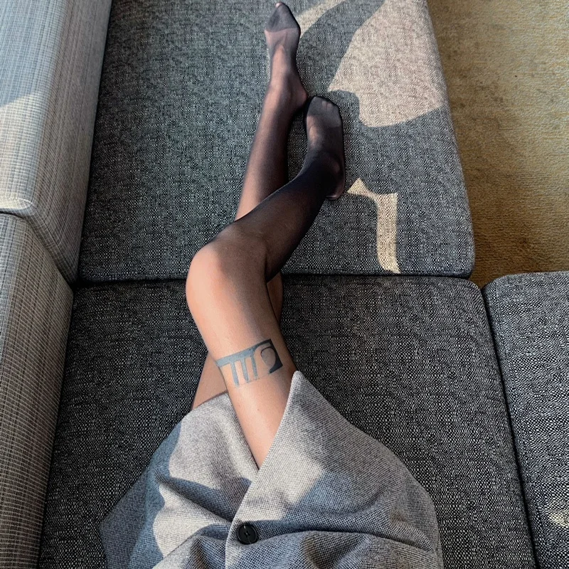 Sexy Black Print Base Layer Tights Women's Spring Autumn Thin Elastic Slimming Leggings Footless Pantyhose Long Pants Thin Model