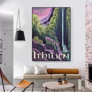 Abstrakter Ring Retro Art Travel Poster, Leinwand Malerei, Vintage -Film, Mordor Castle, Sir Magic Wall, Kinderbettzimmer, Wohnkulturbild 8 Hauptverkäufe abstrakte Gemälde auf Bildschirmen - №4