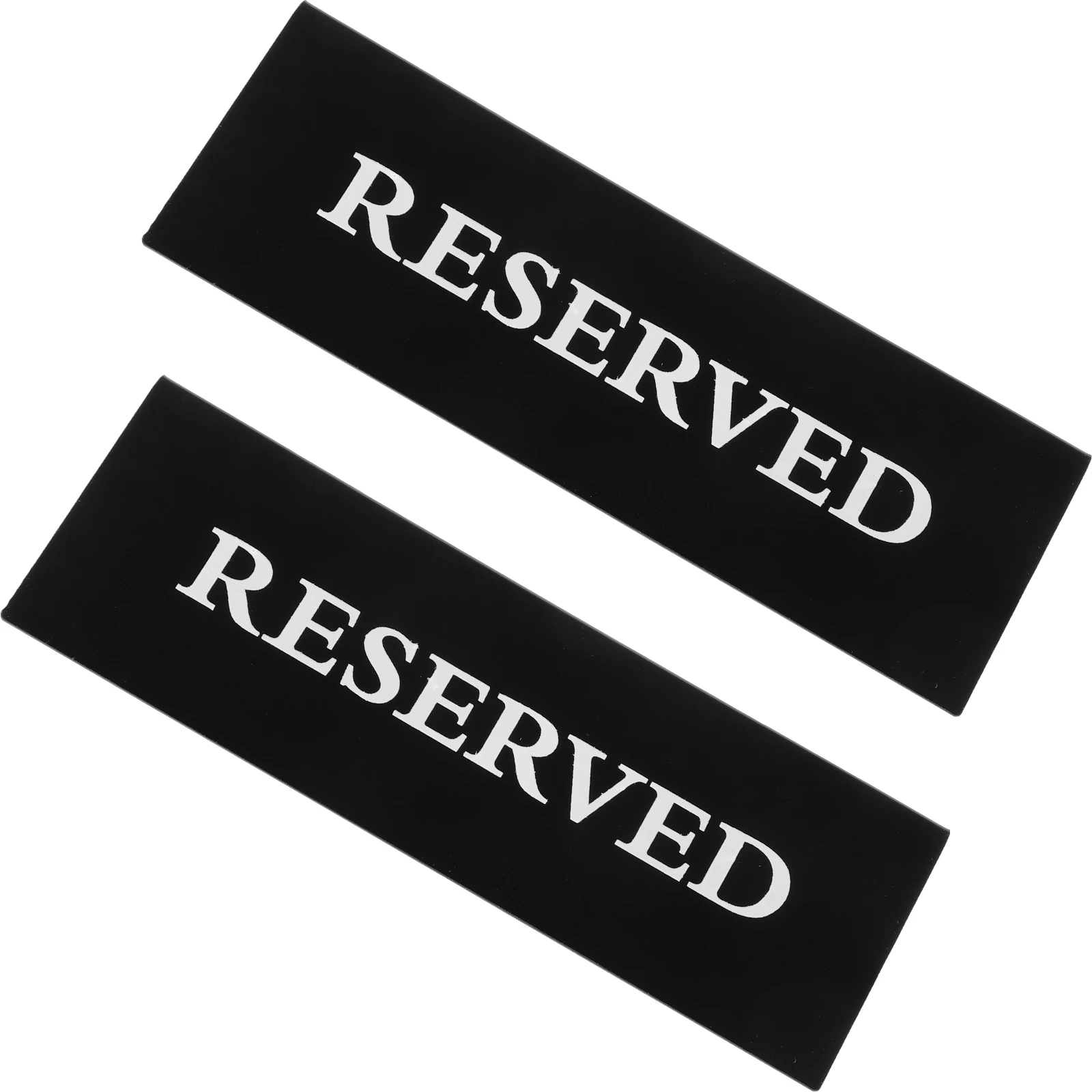 

2pcs Smoking Reserved Table Signs 15x5cm Black Wedding Restaurant Event Cards Reserved Signs For Tables Notepad Storage