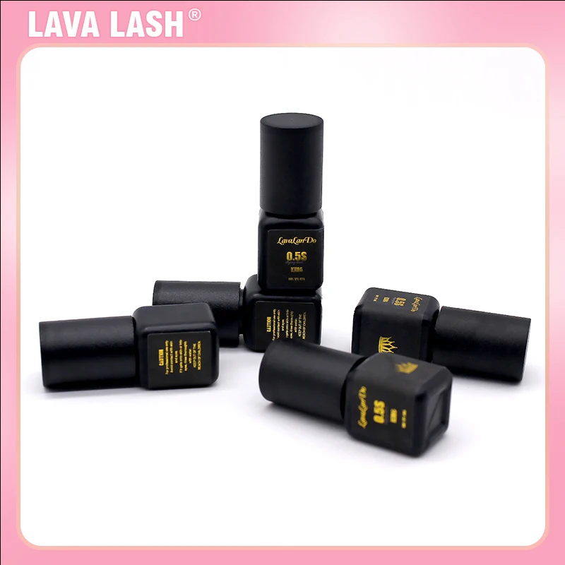 Lavalando Glue Lava Lash For Eyelash Extensions Supplies 0.5S Black Korea Adhesive Beauty Shop Lasting Makeup Tool Fast Dry King