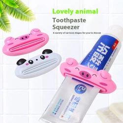 10Pcs Creative Cartoon Animal Shape Manual Toothpaste Squeezer Korean Lazy Cosmetic Facial Cleanser Squeezer (Color Random)