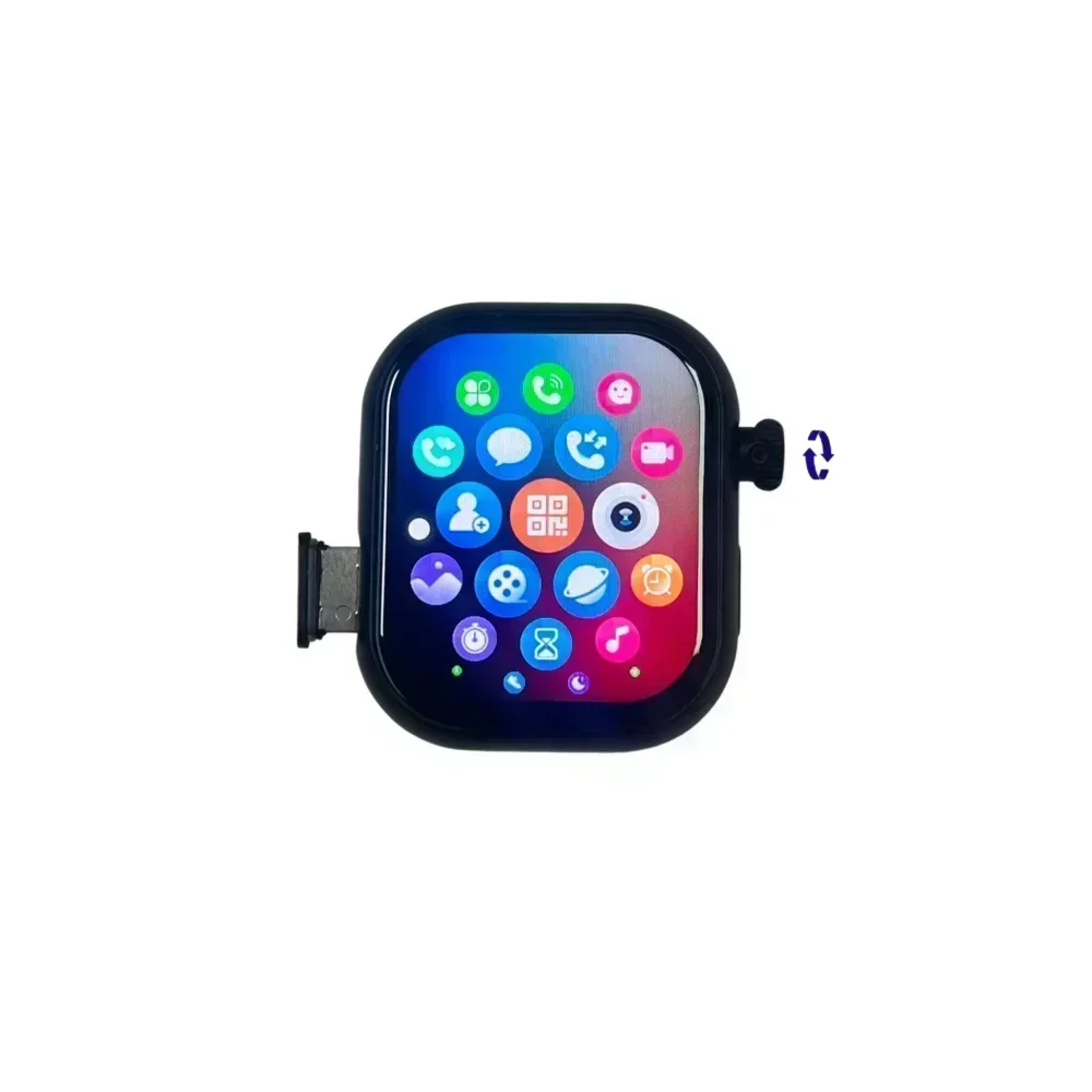 Android Smartwatch with 180° Rotating Camera & SIM Card Slot