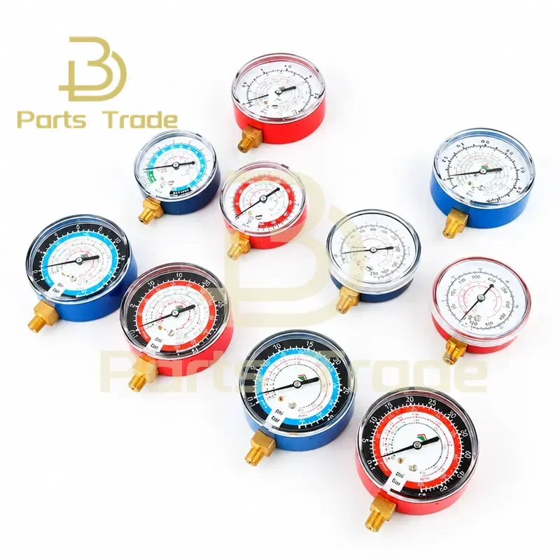 for HONGSEN Household Air Conditioner Fluorine Cool Gas Meter Valve High Low Pressures Manifold Gauges Set for R410a R134a