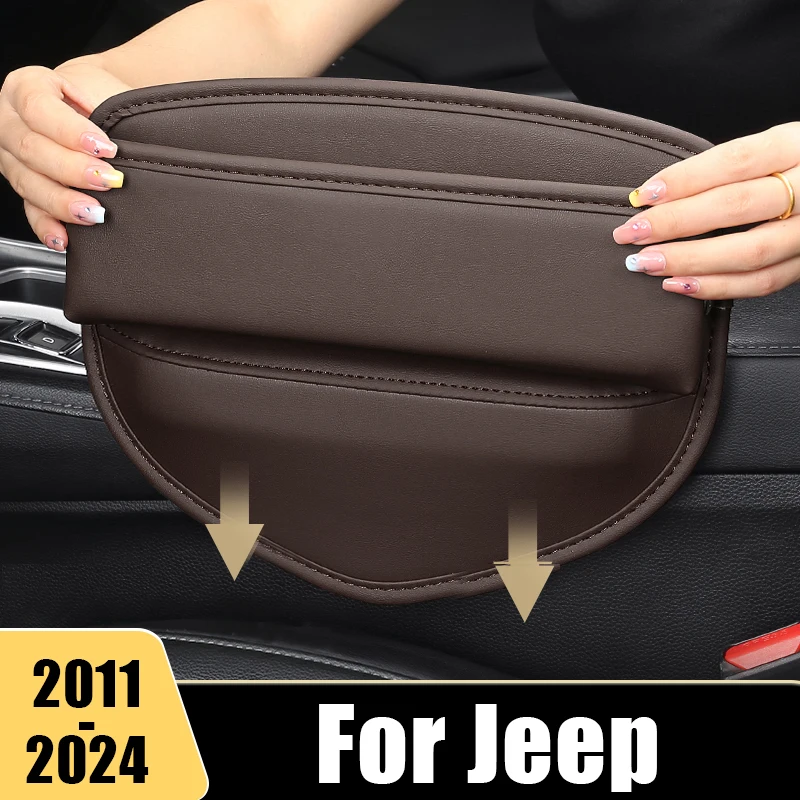 

For Jeep Grand Cherokee WK2 2011 2012 2013 2014 2015 2016 2017 2018 2019 2020-2024 Car Seat Crevice Storage Box Universal Pocket