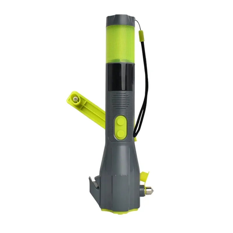 Outdoor Flashlight Strong Light Charging Super Bright Multi-functional Car Carrying Safety Escape Hammer