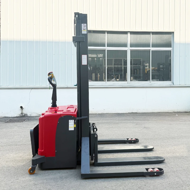 YG Powered Ride-on Electric Stacker 1.5 Ton 4m Lift Lithium Battery High Performance Long Lifespan Warehouse Equipment