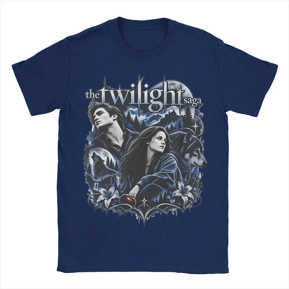 Twilight Saga Edward Cullen Bella Swan T-shirts Vampire Werewolf Graphic T Shirt Men Women Clothing Cotton Oversized T Shirts