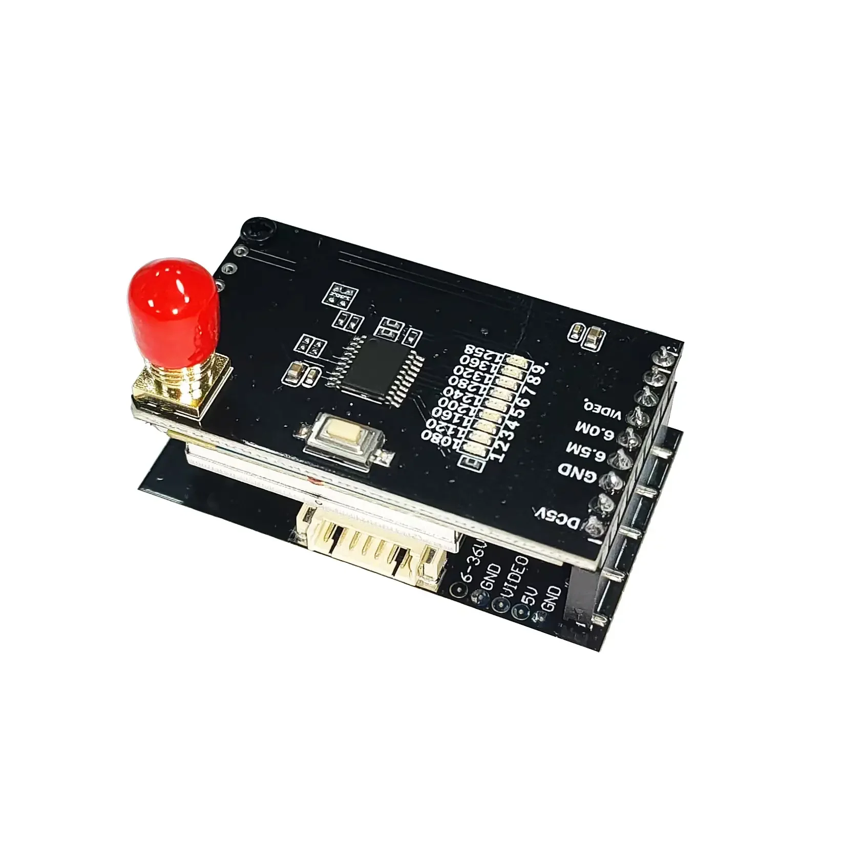 

FPV 1.2G 1.3G 9CH VRX Long-Distance FPV With AV Output Video Receiver DC 7-36V Suitable For FPV Quadcopter Drones Drone Goggles