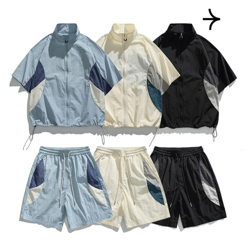 S/M/L/XL/2XL Unisex Pet Groomer Work Clothes Set Summer Sun Protection T-shirt Ice Silk Salon Hairdressers Wrap Gown Uniform