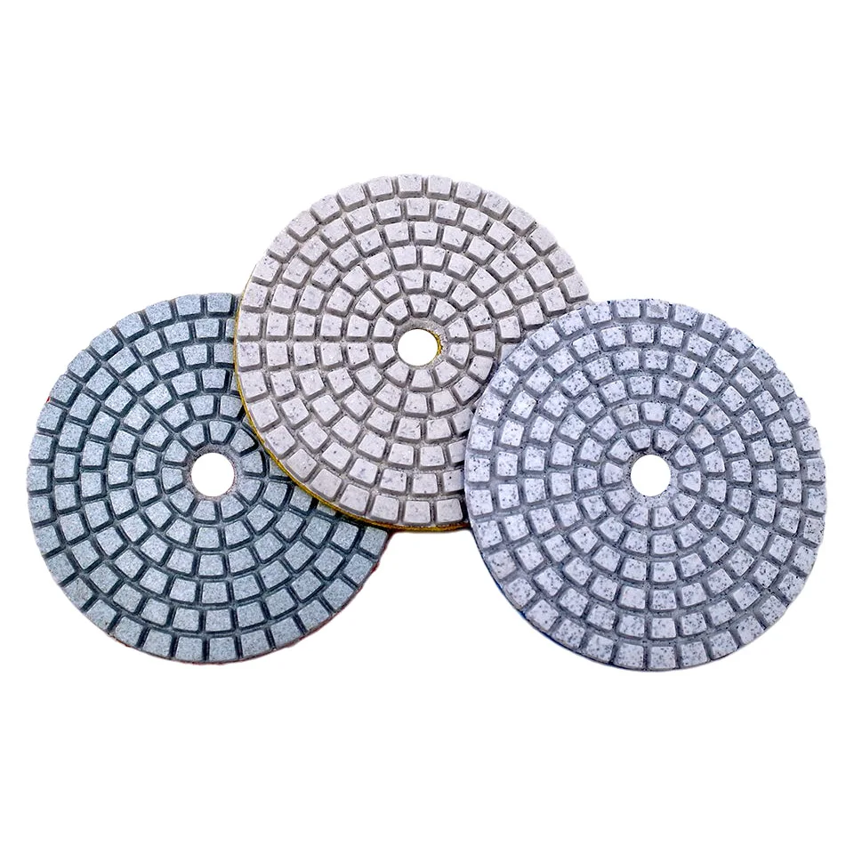 Abrasive Tools 14Inch Wet/Dry Diamond Polishing Pad Flexible Grinding Discs For Granite Marble Stone Concrete Floor Polishing