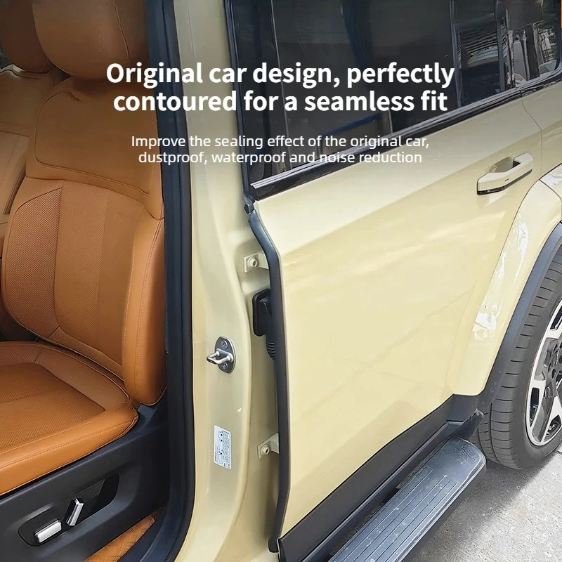 For Chery ICAuR ICAR V27 Car B-Pillar Sealing Strip Dust Wind Sound Insulation Shock Absorption Strips Car Modified Accessories