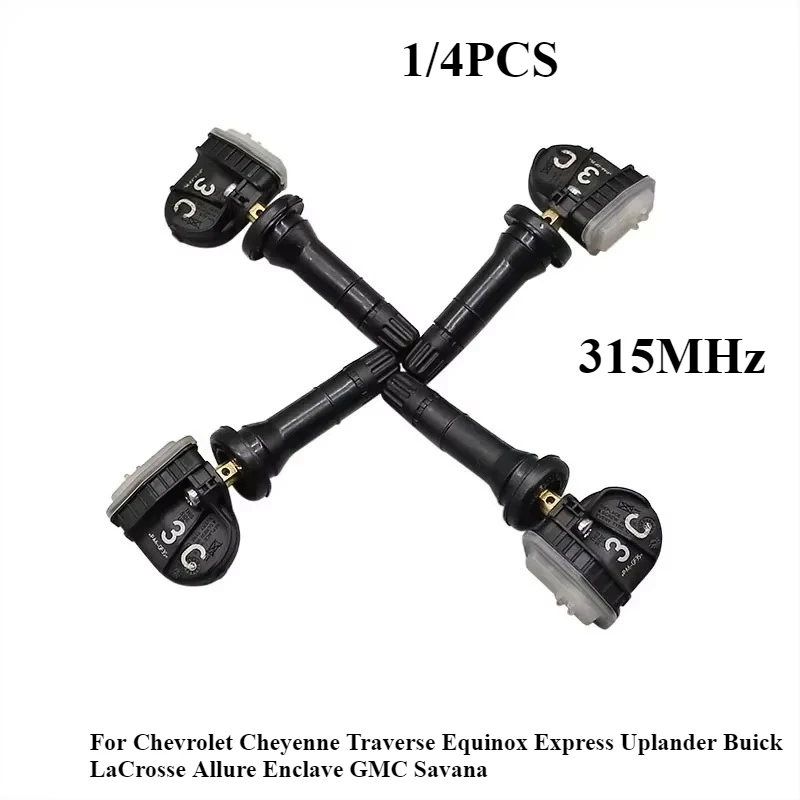 

13598771 1/4 шт. датчик TPMS для Chevrolet Cheyenne Traverse Equinox Express Uplander Buick LaCrosse Allure Enclave GMC Savana, новый