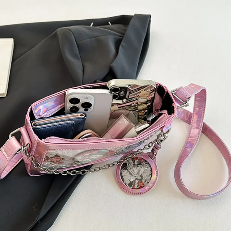 Ita Bag New Summer Popular Transparent Crossbody Bag 2024 All Match Elegant Fashion PU Underarm Bags for Women Display Сумка