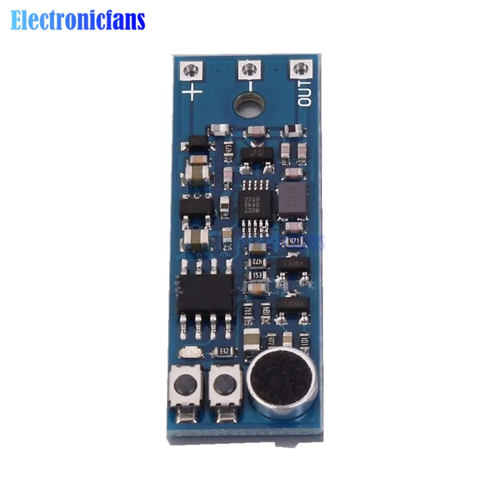 FM Wireless Microphone Radio Station Transmission Module 100m 76-110MHz DC 3-6V Wireless Microphone Audio Transmitting Board