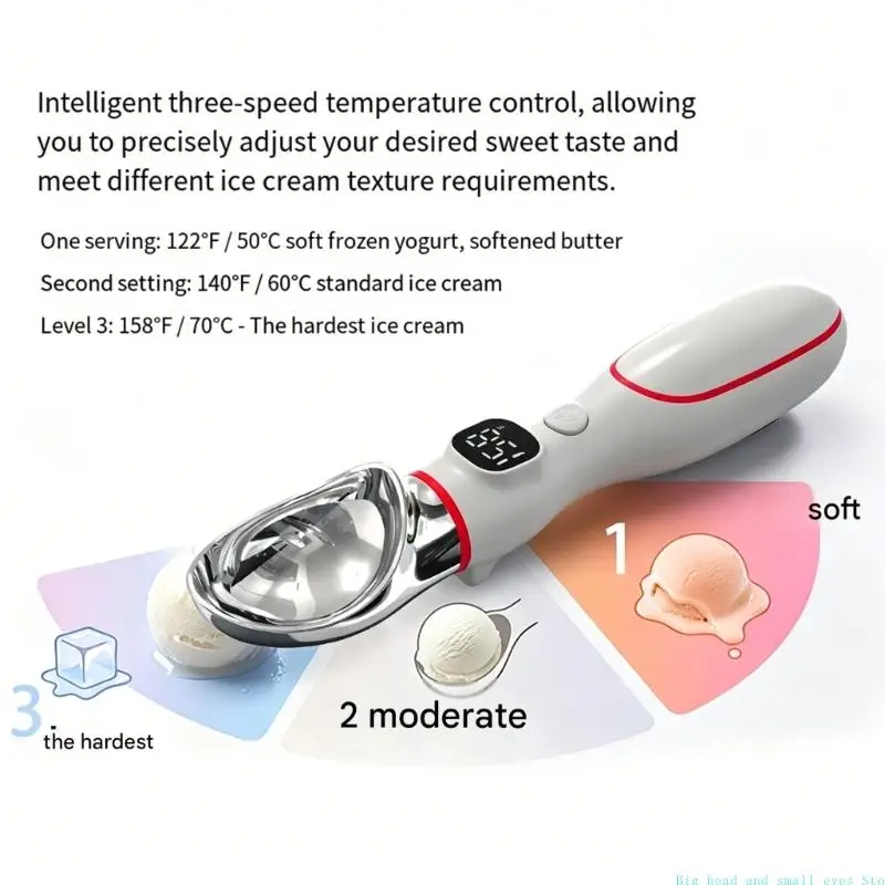 581C High Capacity 6000mAh Heated Dessert Implement With Temperature Adjustment