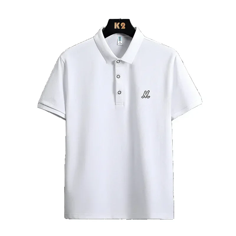Men Plus Size Polo Shirt Short Sleeve Tees Casual Thin Business Style Tops Men's Breathable Summer Fashion Large Size 47-140kg