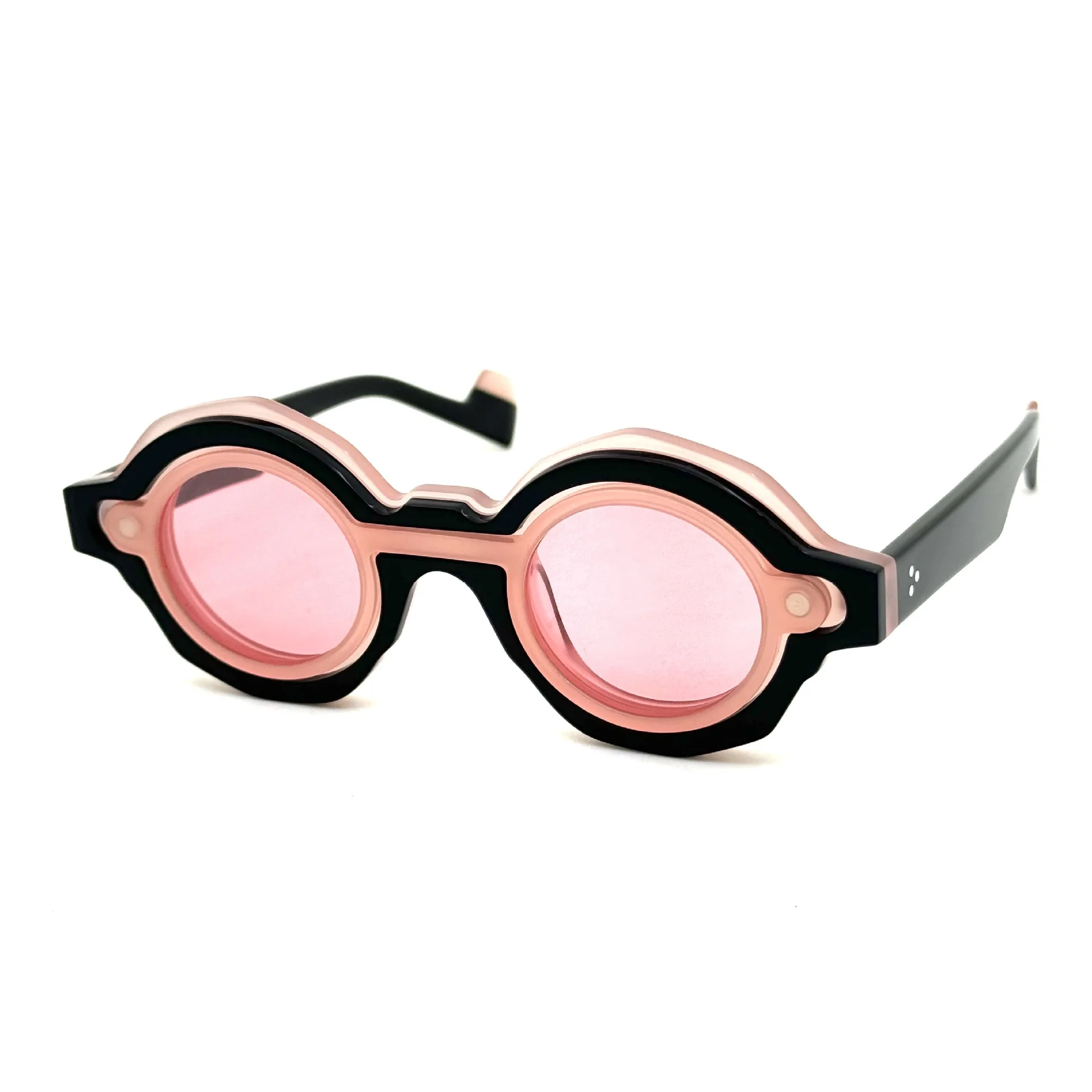 Belight Optical Clips On Sunglass With Case Round Vintage Retro Optical Fame Man Women Original Quality Acetate Eyeglass 254