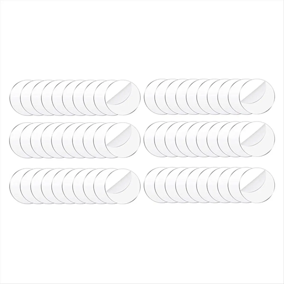 A32I Clear Acrylic Circle for Crafts-60Pcs Acrylic Circle Blanks Round Acrylic Discs for Baby Milestone Discs, Name Plate