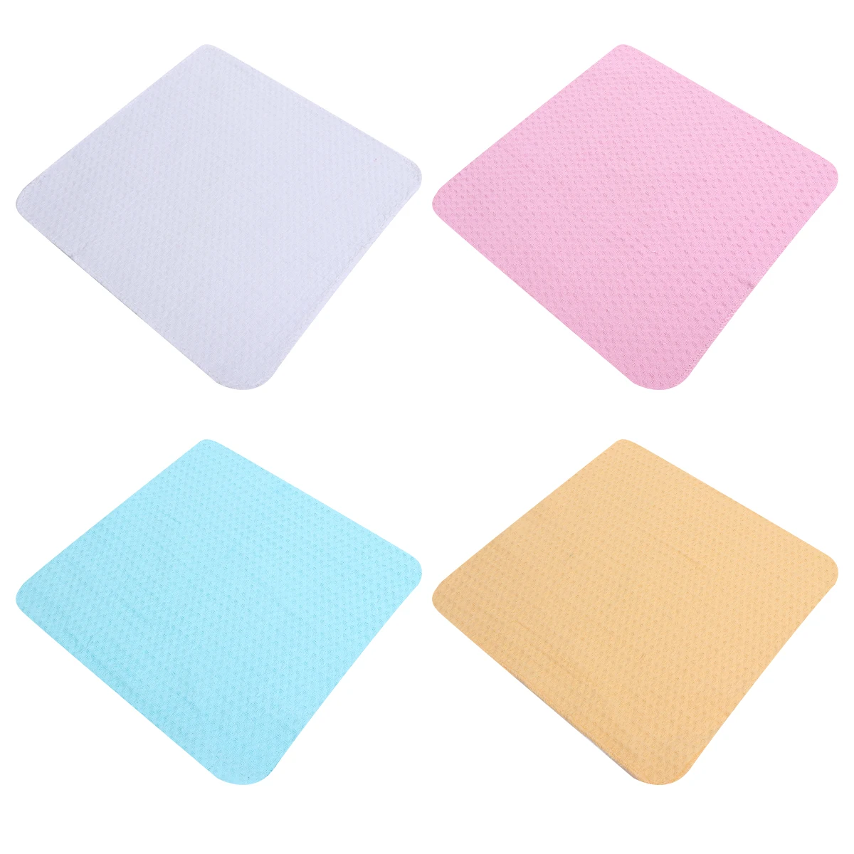 

4pcs Cleaning Cloth Kitchen Dish Towels Absorbent Microfiber Polyester Cotton Blended Fabric Machine Washable