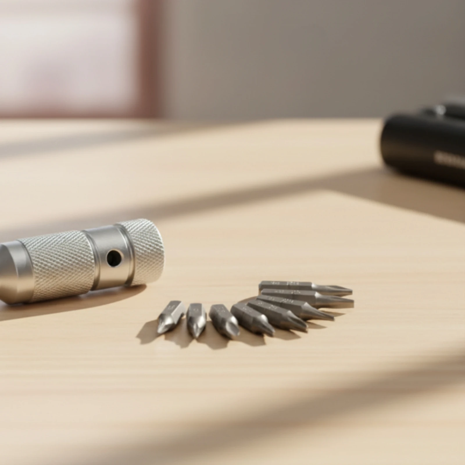 Attracting Bit Driver All-Metal Screwdriver with Bits Screwdriver Handle Heavy Duty Attracting Bit Holder Comfortable