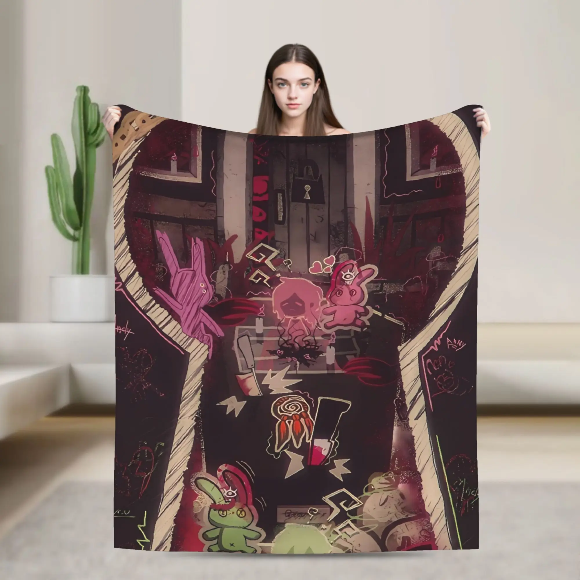 The Coffin of Andy and Leyley  Blanket Quality Super Soft  Throw Blanket Winter Airplane Travel Couch Chair Print Bedspread