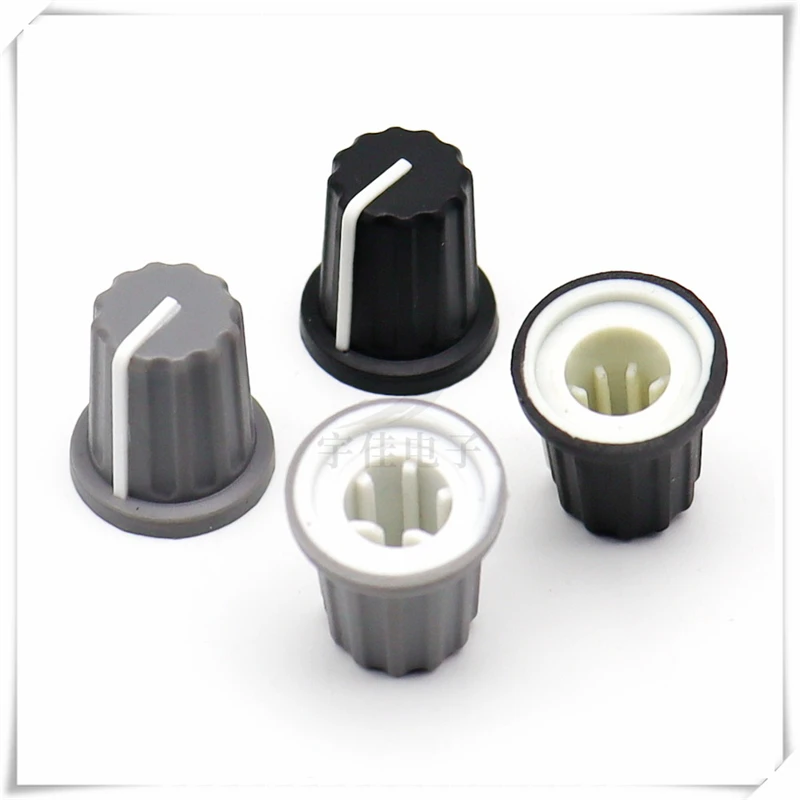 5PCS 16×18MM Rubber Flower Shaft Knob Cap Potentiometer Switch Cap Mixer Volume Knob Cap 270 Degree Half Shaft