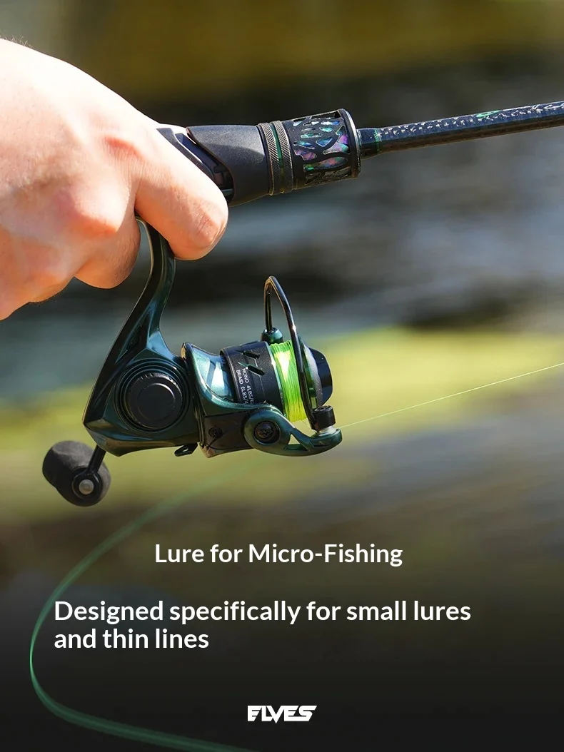 Cadence 250 Spinnfischrolle Mini Metallspule Ultraleicht Glatte Spule Angelrolle für Süß- und Salzwasser Pro – Detail 24