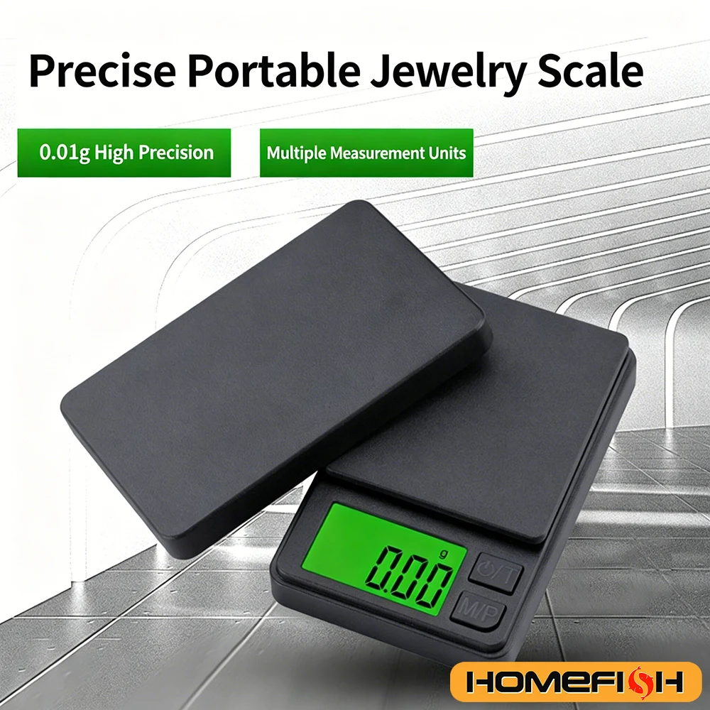 0.01g High Precision Digital Jewelry Scale Portable Mini Electronic Scale for Gold Silver Coin Herb Food Kitchen Weighing gallery 3