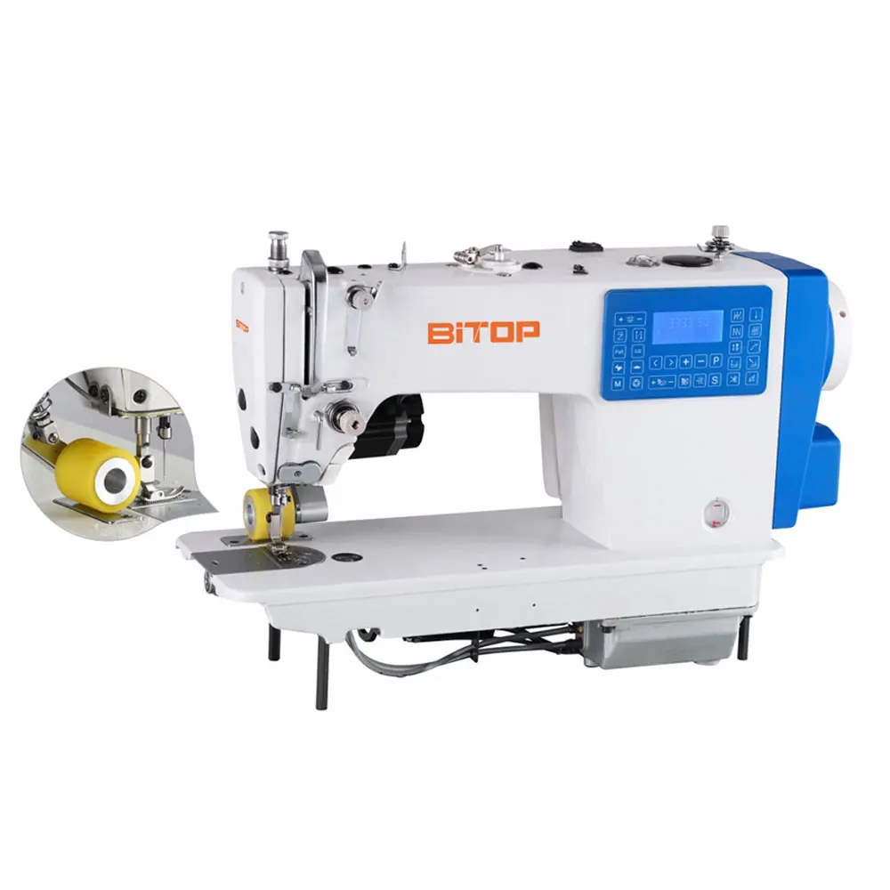 

BT-750AXT Flat-bed Computerized Single Needle Lock Stitch Sewing Machine with Step Motor and Electric Timing Belt