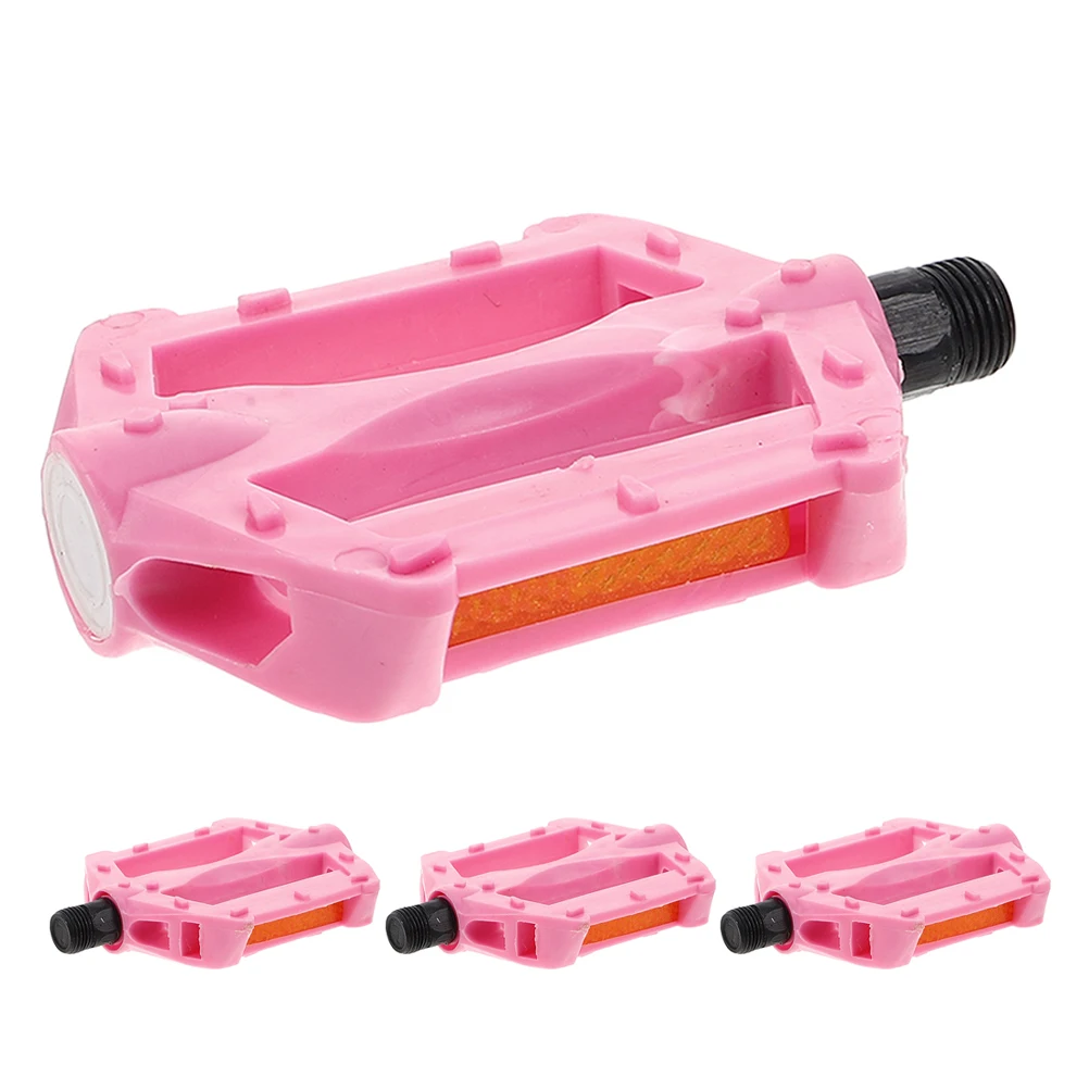 

2Pair Bicycle Pedals Bright Colored Anti-Skid Bike Pedals Universal Fit for Mountain Flat Terrain Rides