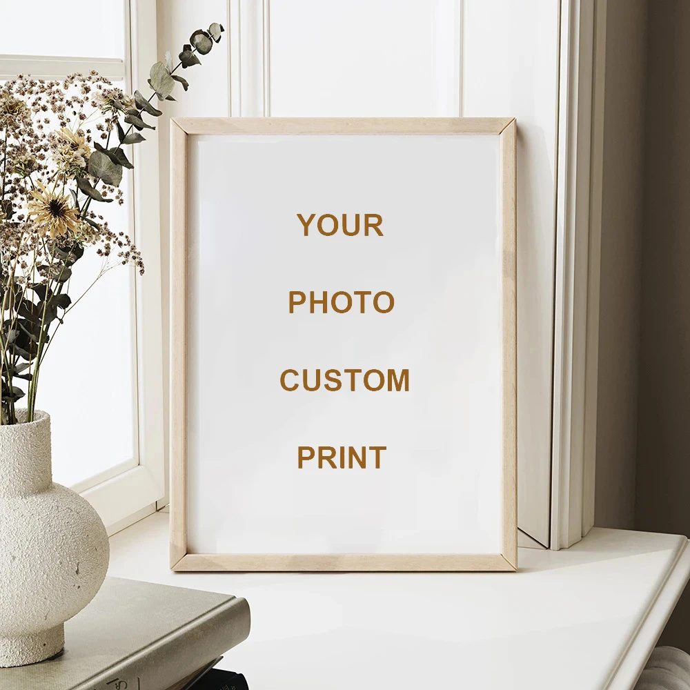 Custom Print Canvas Poster Photo Frame Room Decoration Custom Wedding Family Life Photos Personalized Holiday Birthday Gifts
