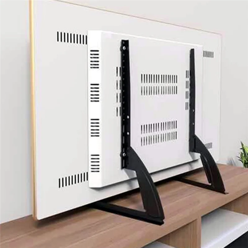 

Delicate Texture-Universal TV Large Stand Height Adjustable Base For Most TV Up To 55Inch Max Leg Stand Holds Up To 60 Kg