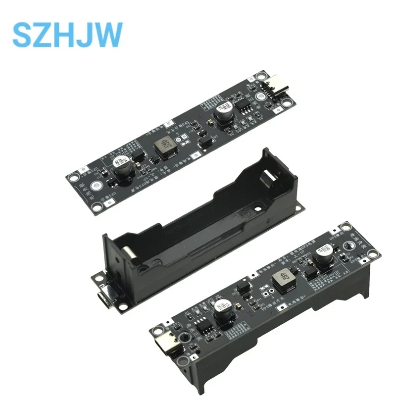 5V 9V 12V Type-C 18650 Lithium Battery Boost Step Up Module UPS Uninterruptible Power Supply Charge Discharge Same Time 1A