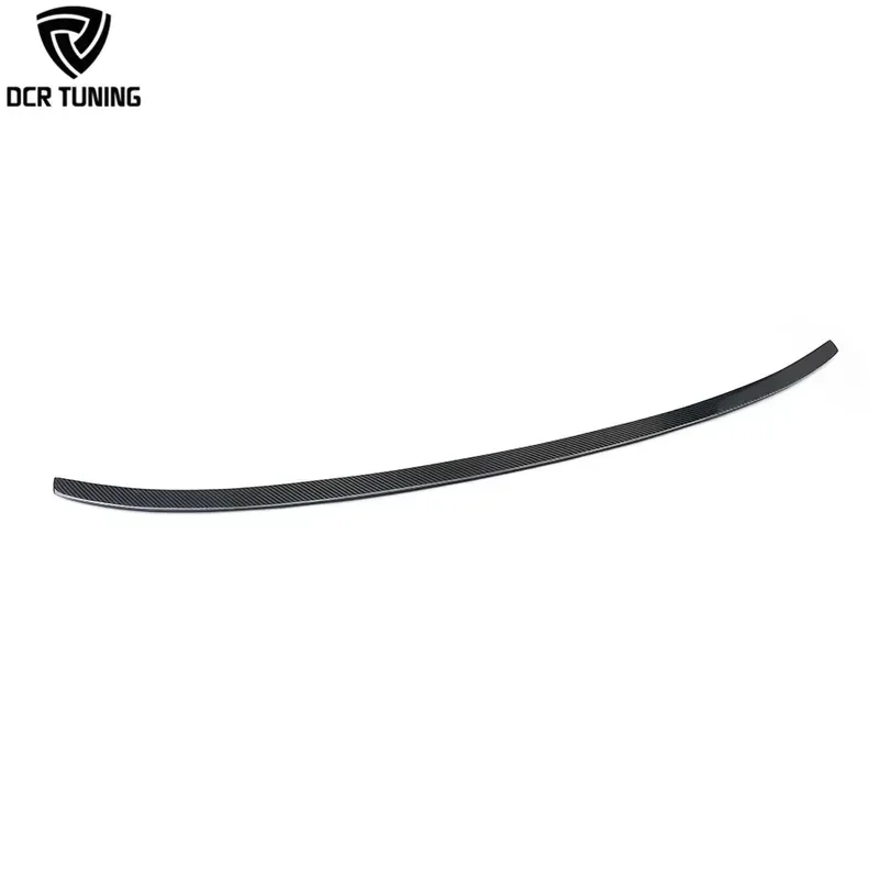 For Audi S6 Style Carbon Fiber Rear Spoiler  A6 C8 2019+ Single Body Kit Rear Bumper Wing Trunk Boot Lip
