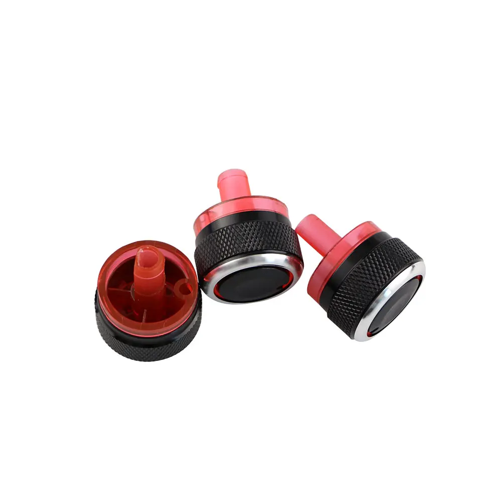3Pcs/Set Car AC Panel Knob for Peugeot 206 207 2005 - 2011 for Citroen C2 AC Heat Control Knobs Switch Sticker Accessories