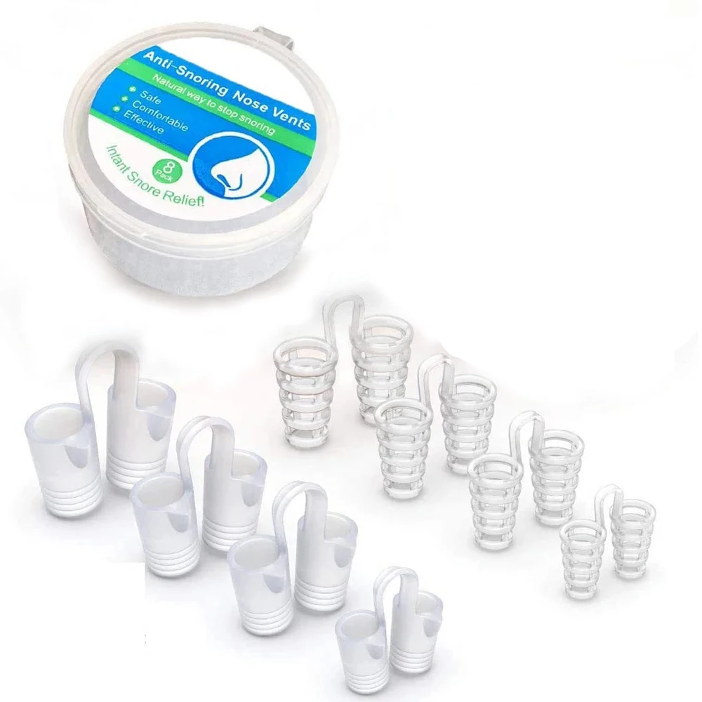 New Blue Silicone 4PCS Anti Snoring Devices Nasal Dilators For Better Sleep Snoring Solution Sleeping Aid